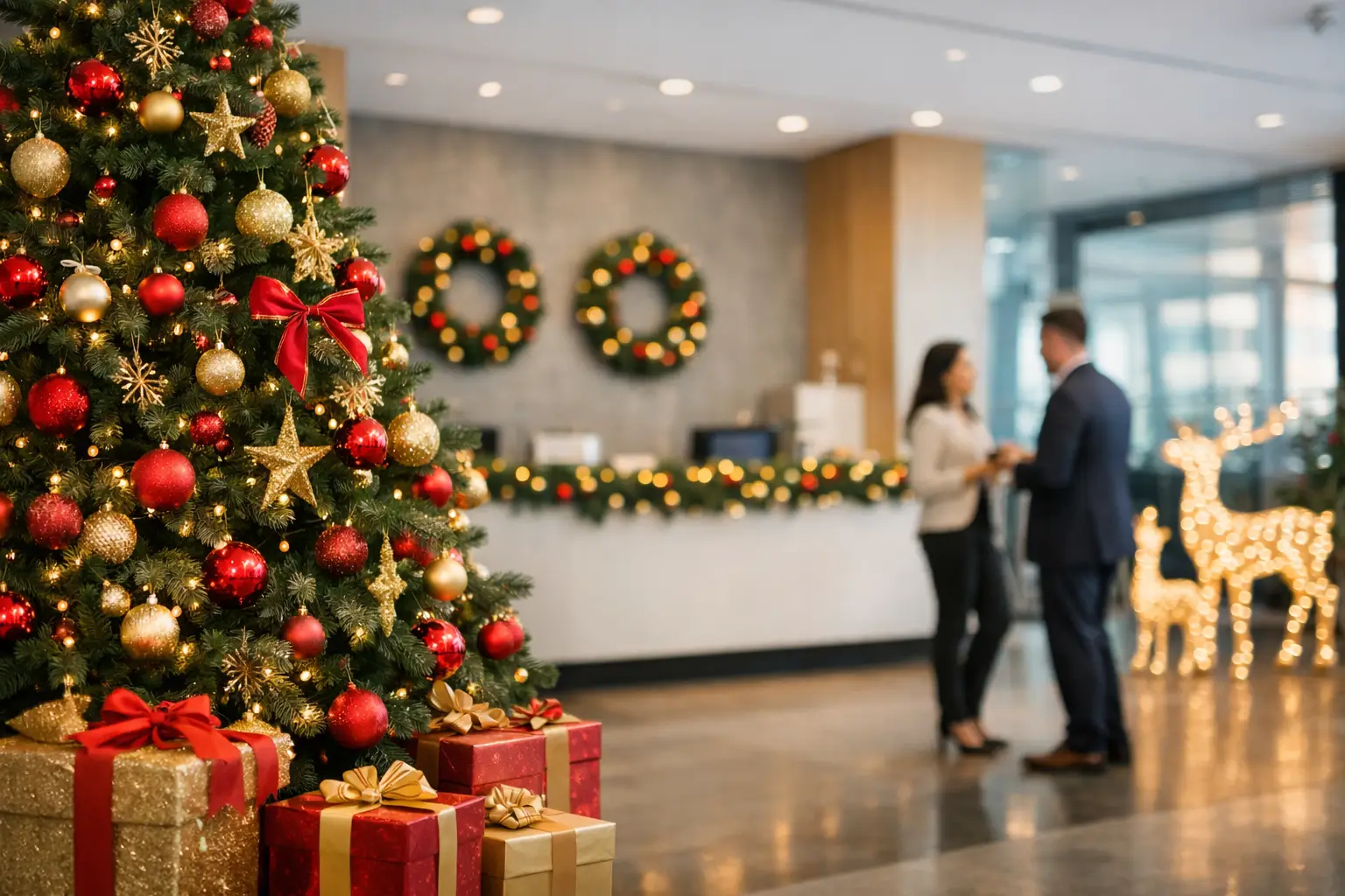 Aluguer de decoração de Natal empresarial