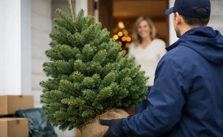 Árvore de Natal natural com entrega em casa