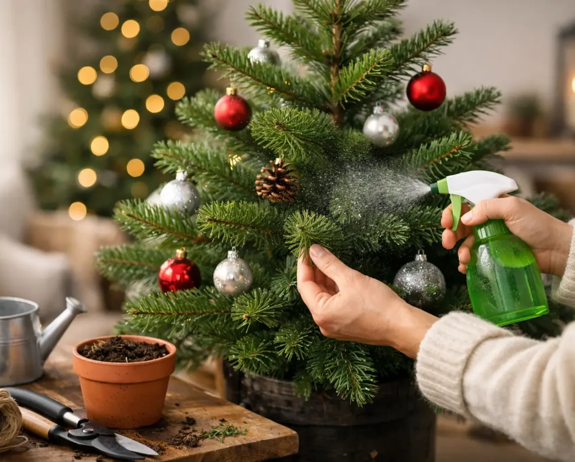 Como cuidar de árvore de Natal natural