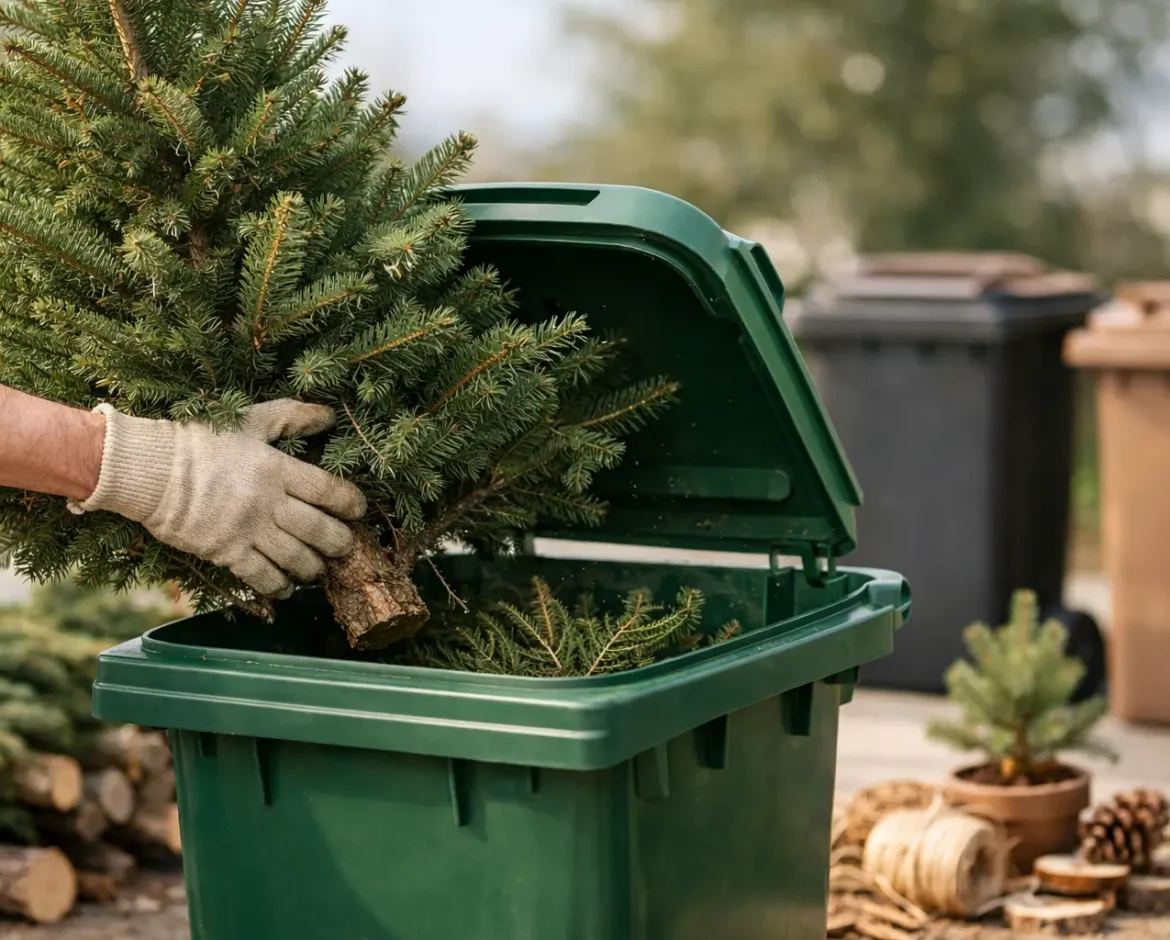Como reciclar árvore de Natal natural