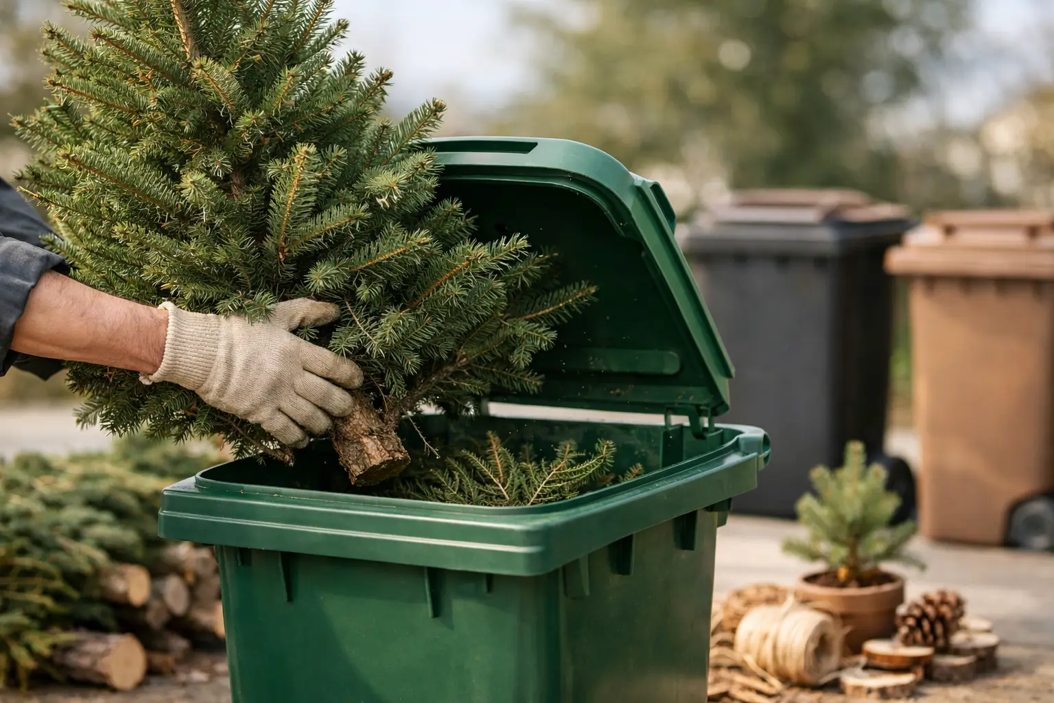 Como reciclar árvore de Natal natural
