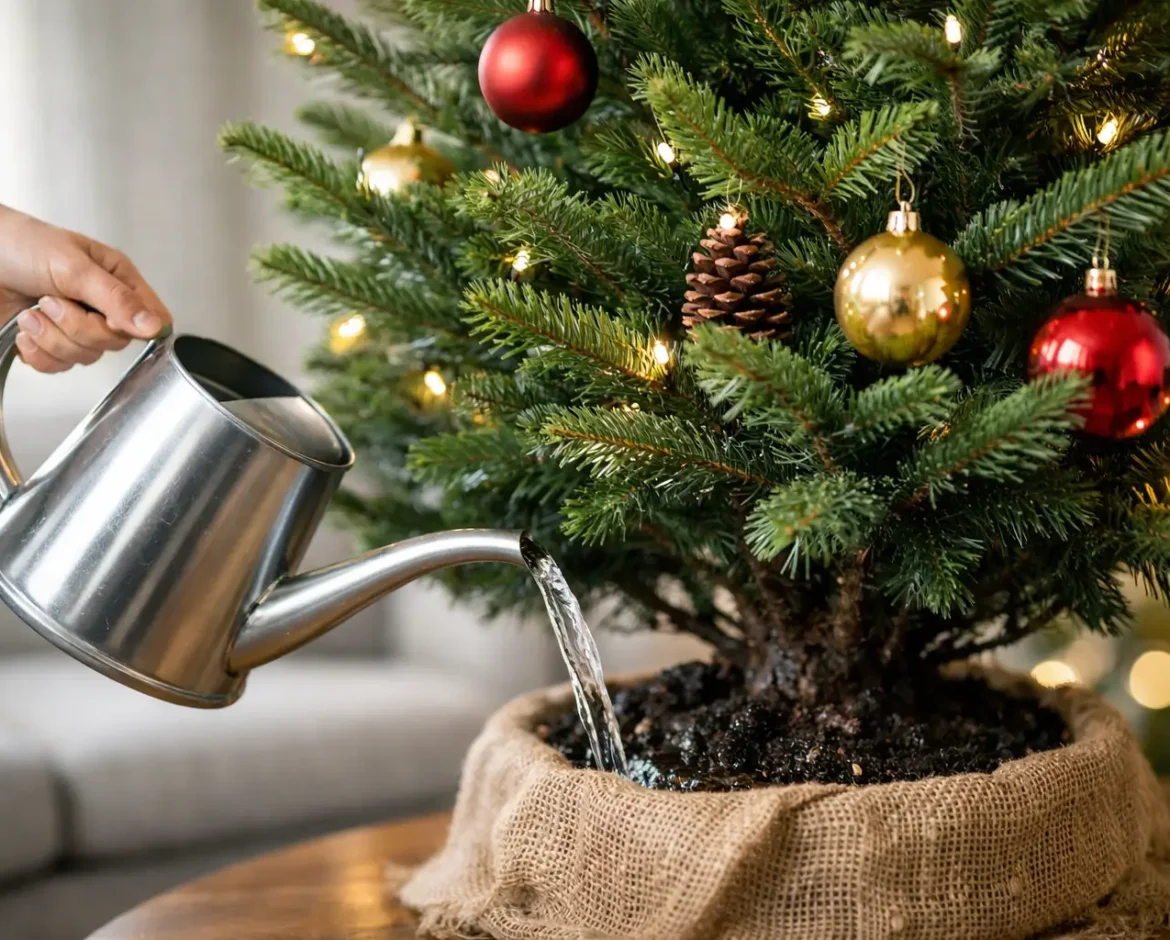 Como regar pinheiro de Natal natural