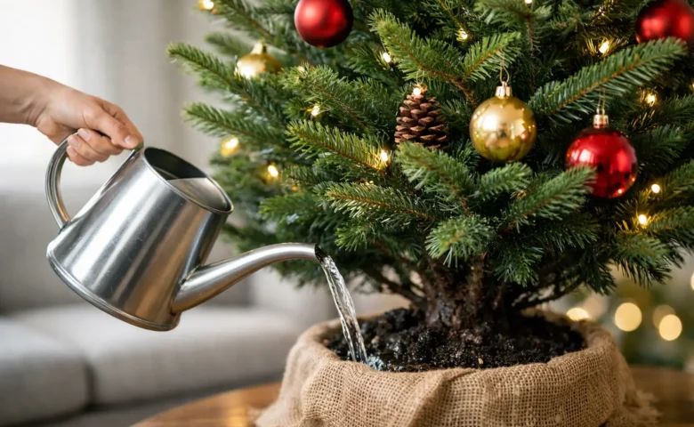 Como regar pinheiro de Natal natural