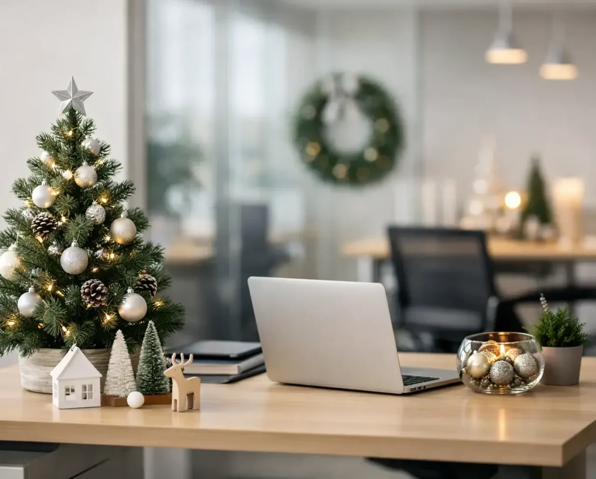 Decoração de Natal para escritórios sem excessos