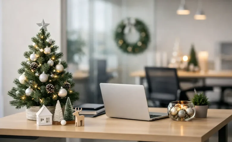 Decoração de Natal para escritórios sem excessos