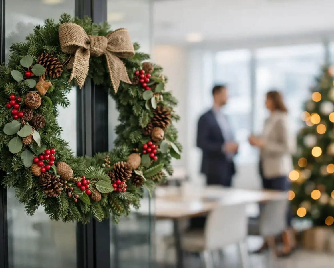 Grinaldas naturais de Natal para empresas