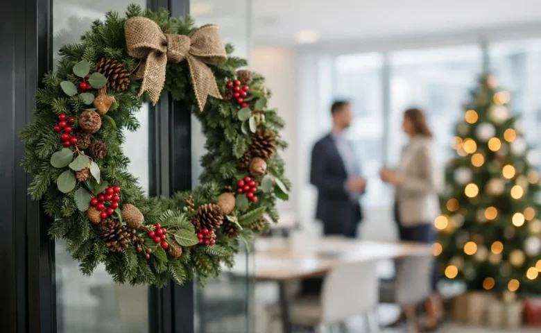 Grinaldas naturais de Natal para empresas