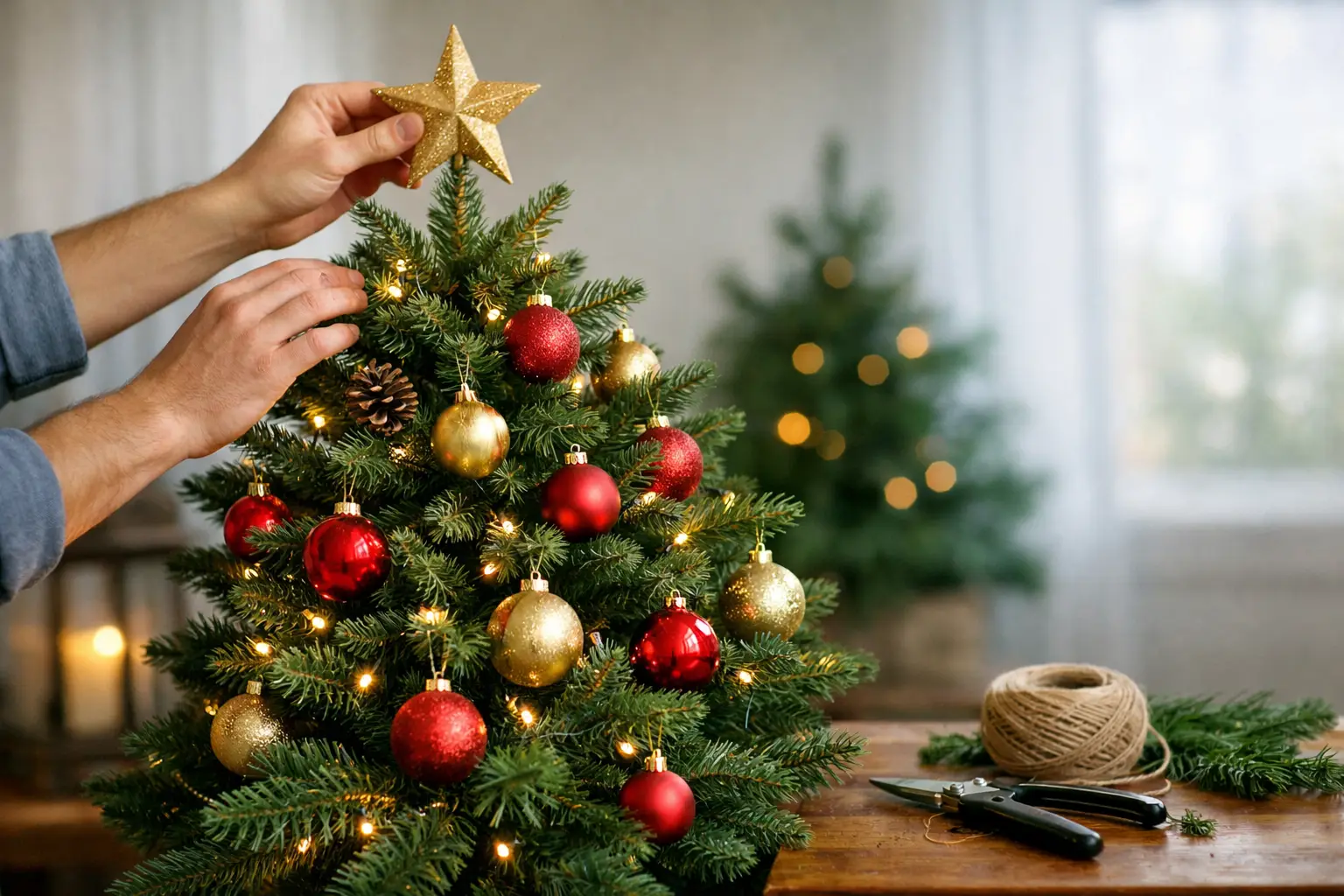 Guia da árvore de Natal natural