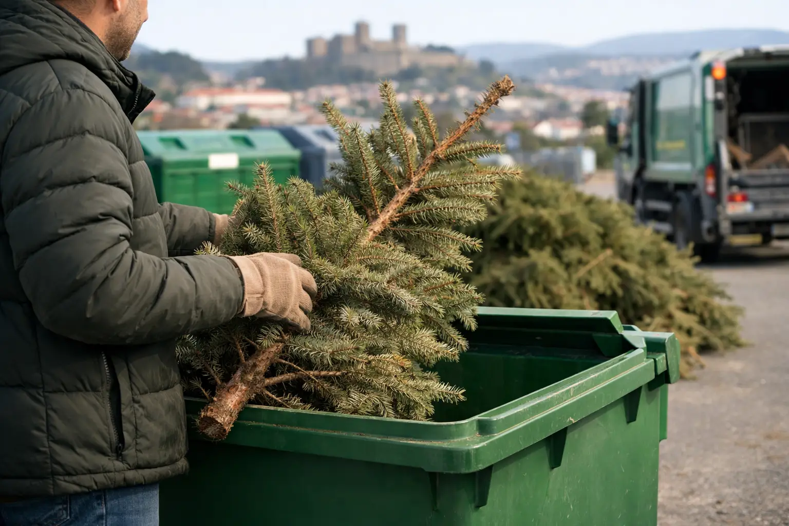 Como reciclar árvore de Natal em Portugal