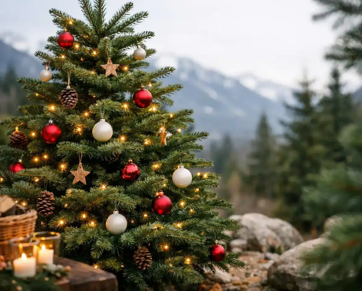 Guia da árvore Nordmann para um Natal natural