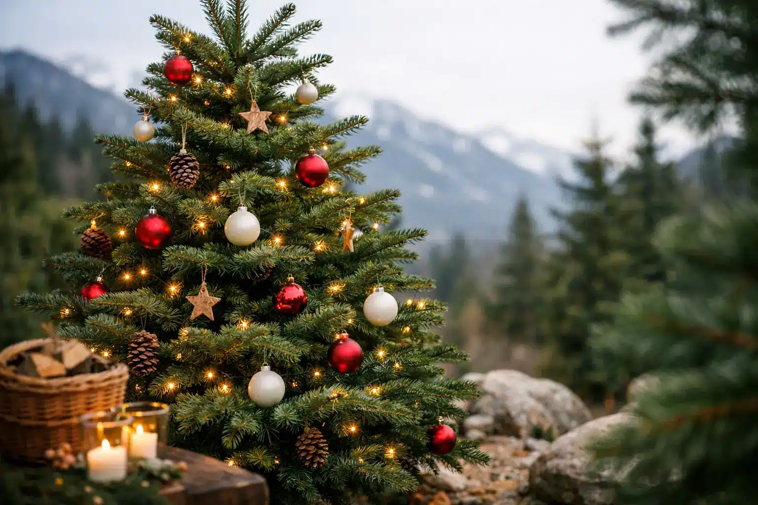 Guia da árvore Nordmann para um Natal natural
