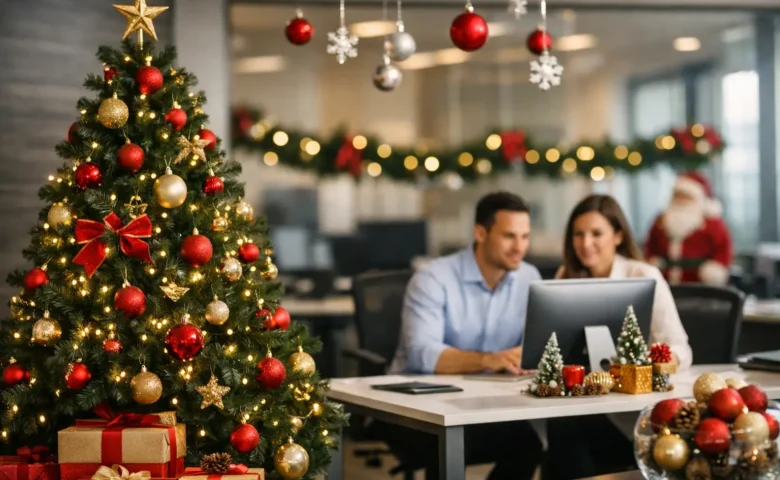 Melhores ideias de decoração de Natal na empresa