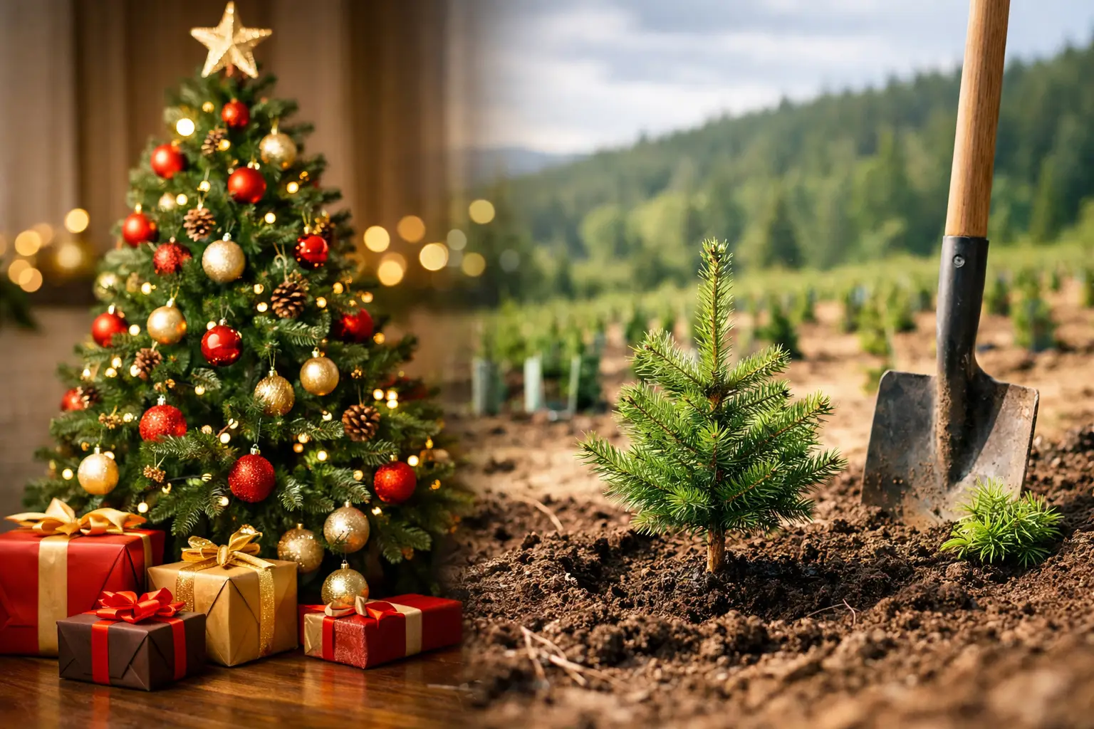 Árvore de Natal com reflorestação vale a pena?