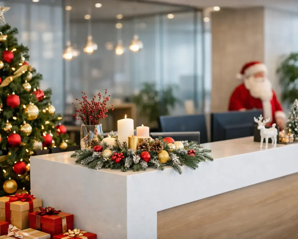 Como decorar a receção de empresa no Natal