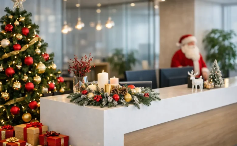 Como decorar a receção de empresa no Natal