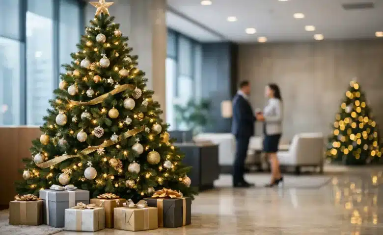 Pinheiros decorados para empresas com impacto